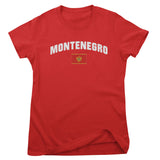 Montenegro Flag Girly Tee