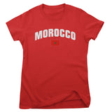 Morocco Flag Girly Tee
