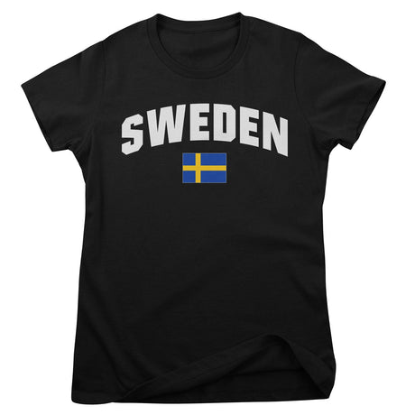 Sweden Flag Girly Tee
