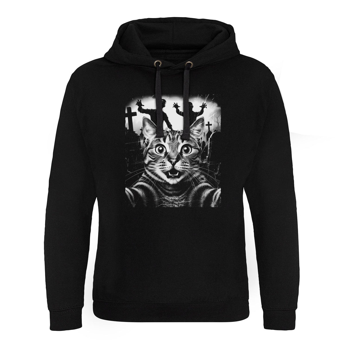 Cat Zombie Panic Epic Hoodie