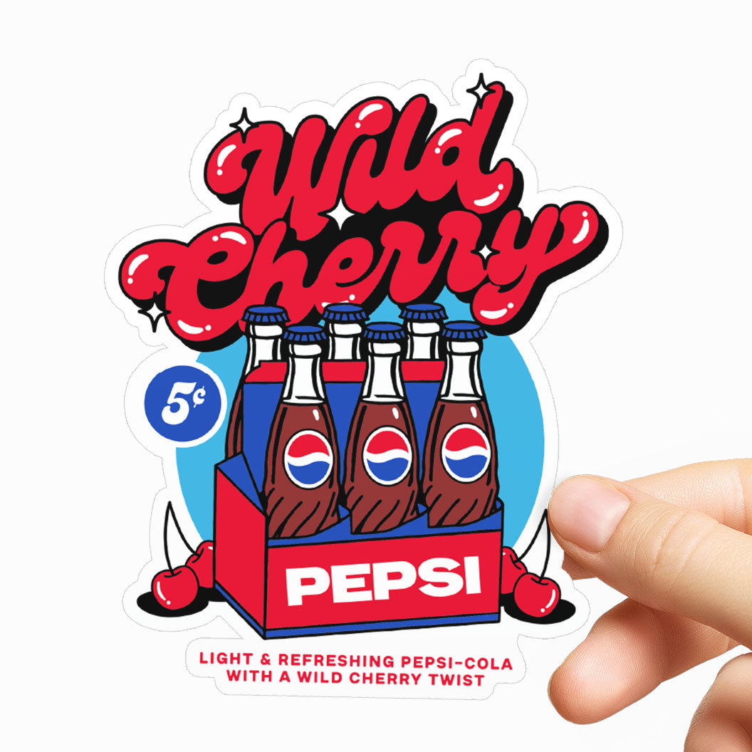 Wild Cherry Pepsi Sticker