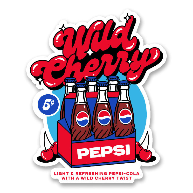 Wild Cherry Pepsi Sticker