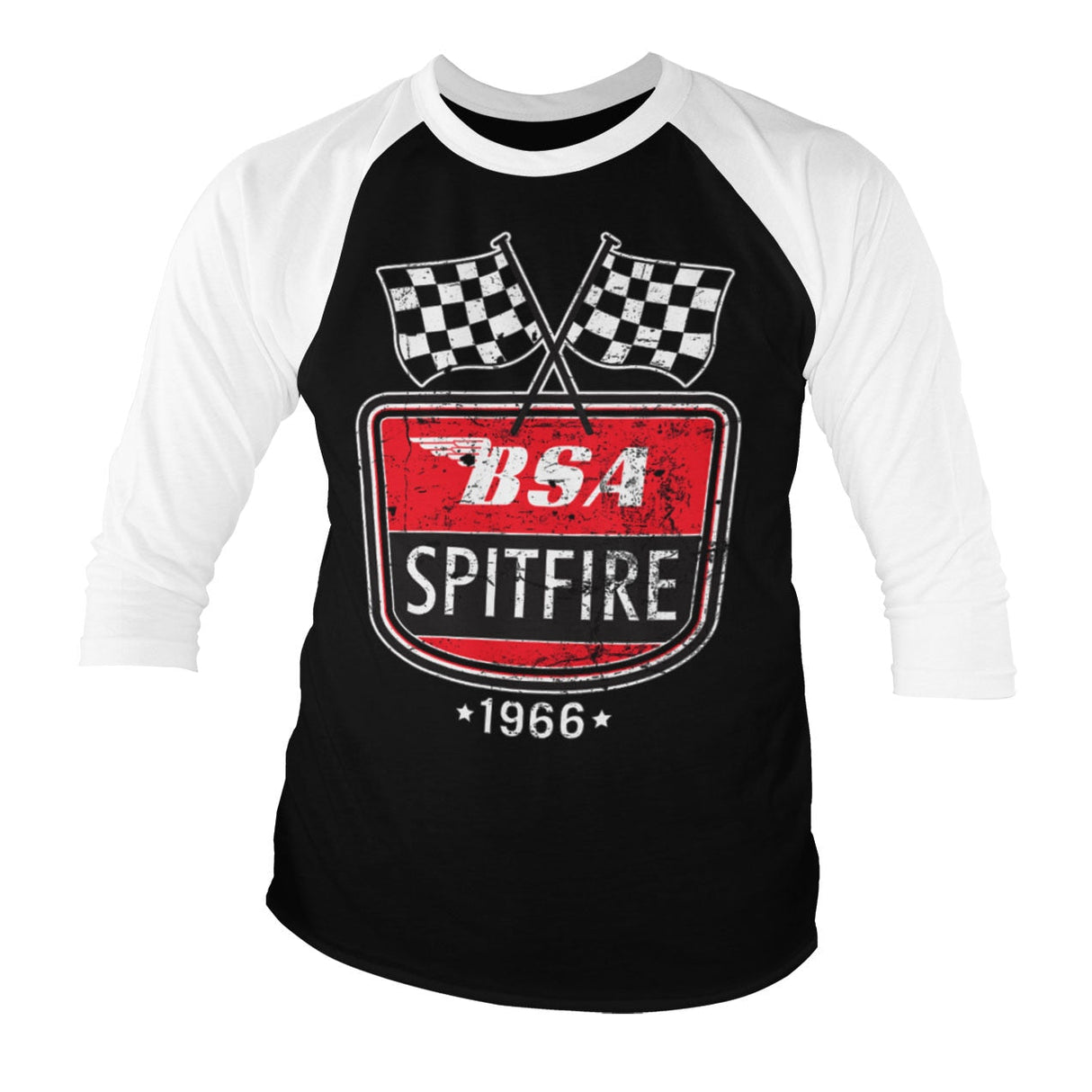 BSA Spitfire 1966 Baseball 3/4 Sleeve Tee