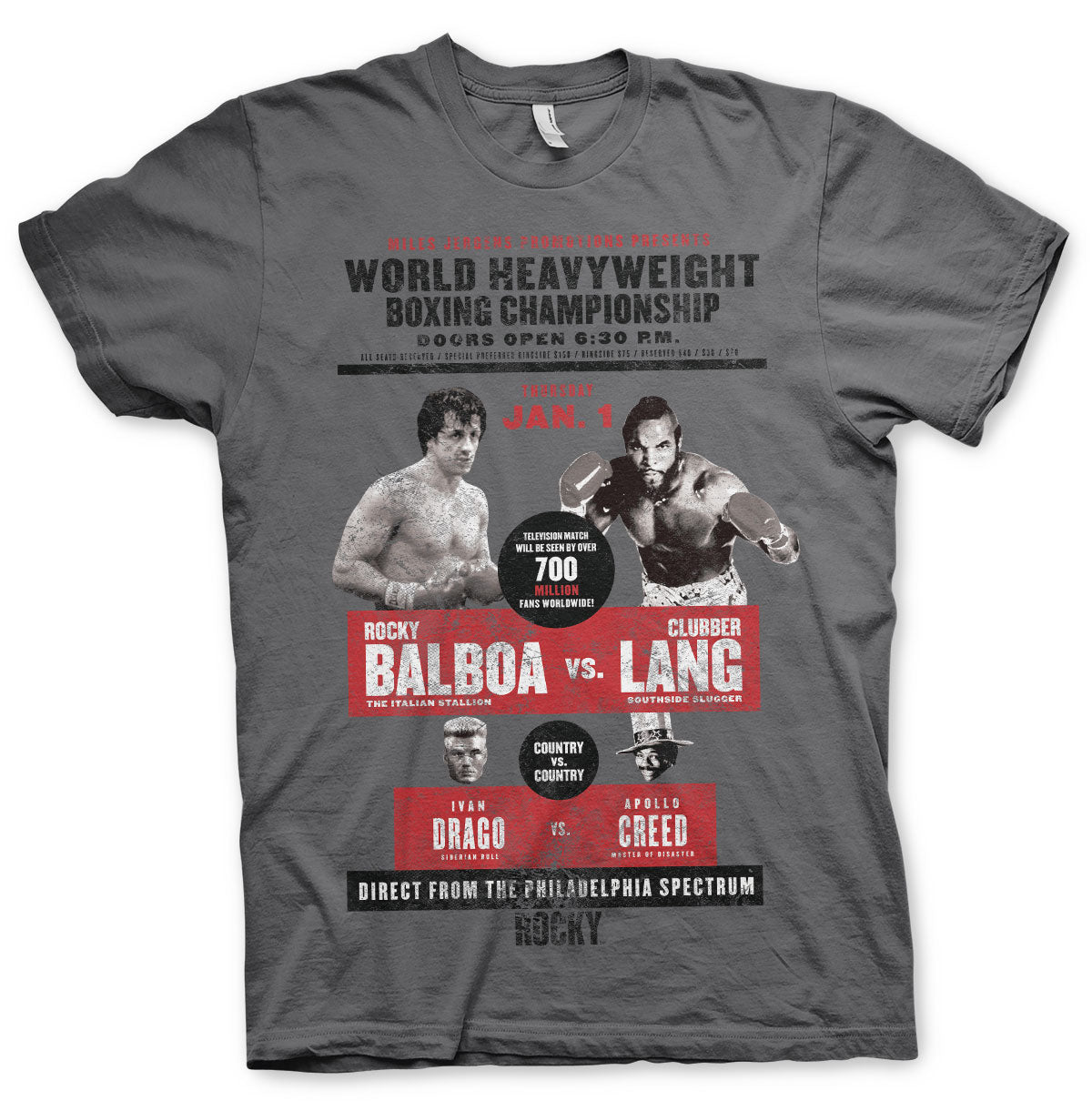 Rocky - World Heavyweight Poster T-Shirt