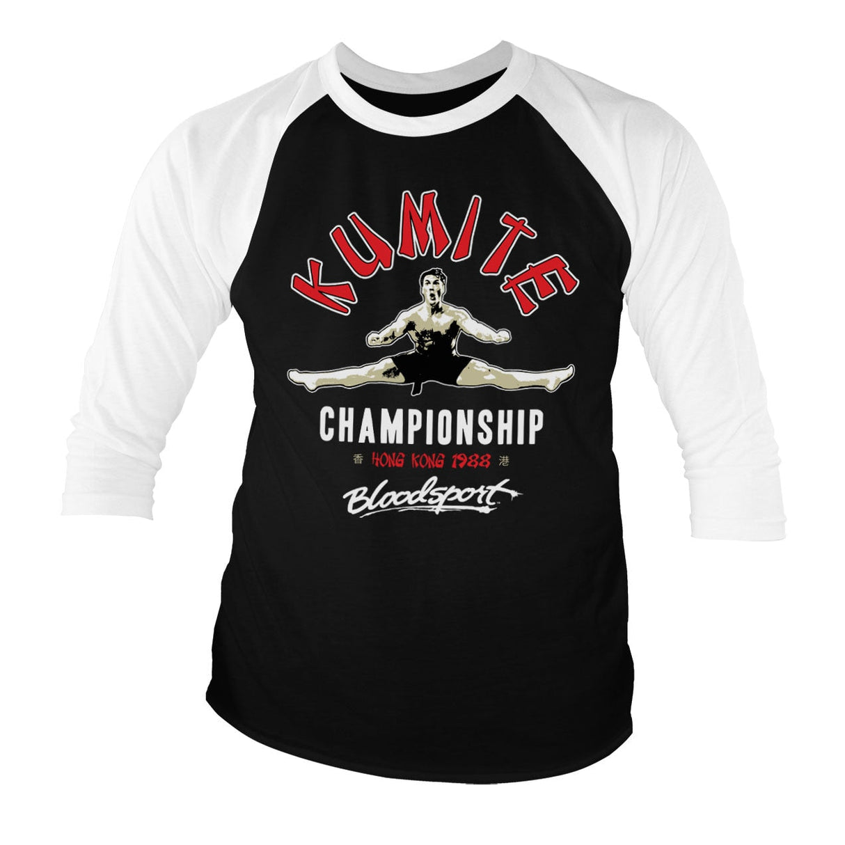 Bloodsport - Kumite Championship Baseball 3/4 Sleeve Tee