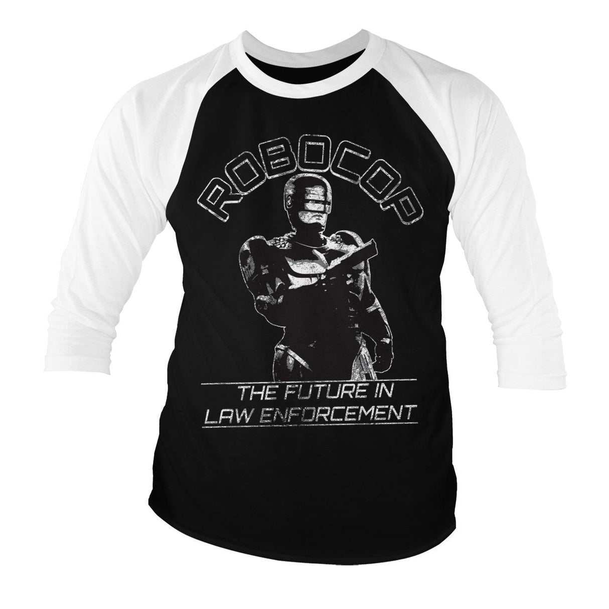 Robocop - The Future In Law Emforcement Baseball 3/4 Sleeve Tee