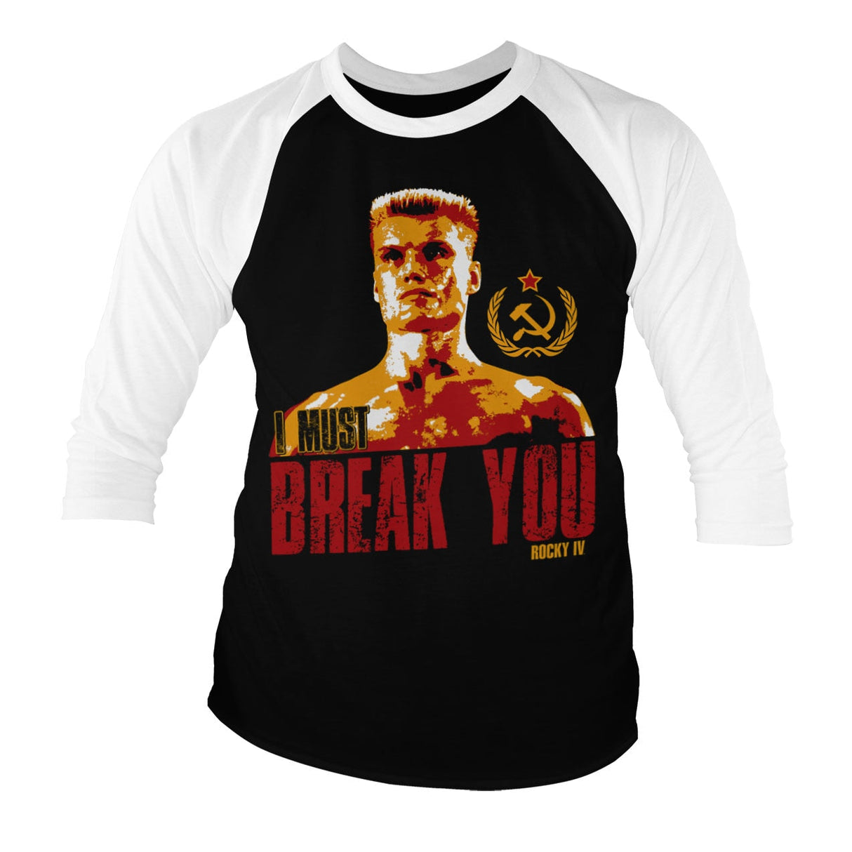 Rocky - I Must Break You Baseball 3/4 Sleeve Tee