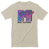 MTV - Colorful Leopard Pattern Logo T-Shirt