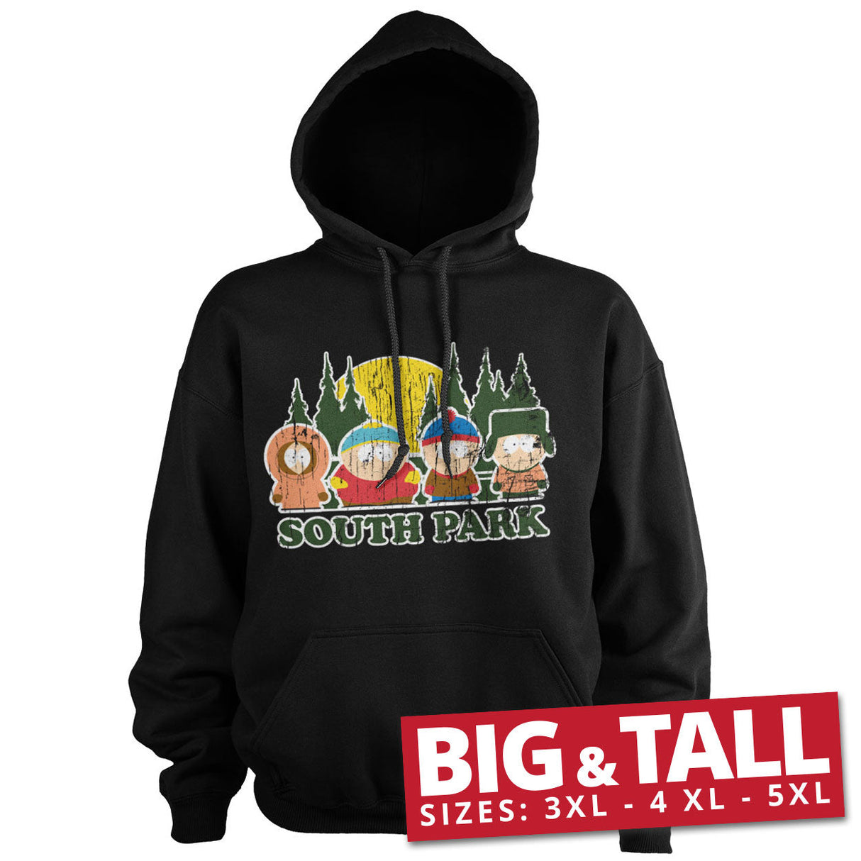 South Park Distressed Big & Tall Hoodie