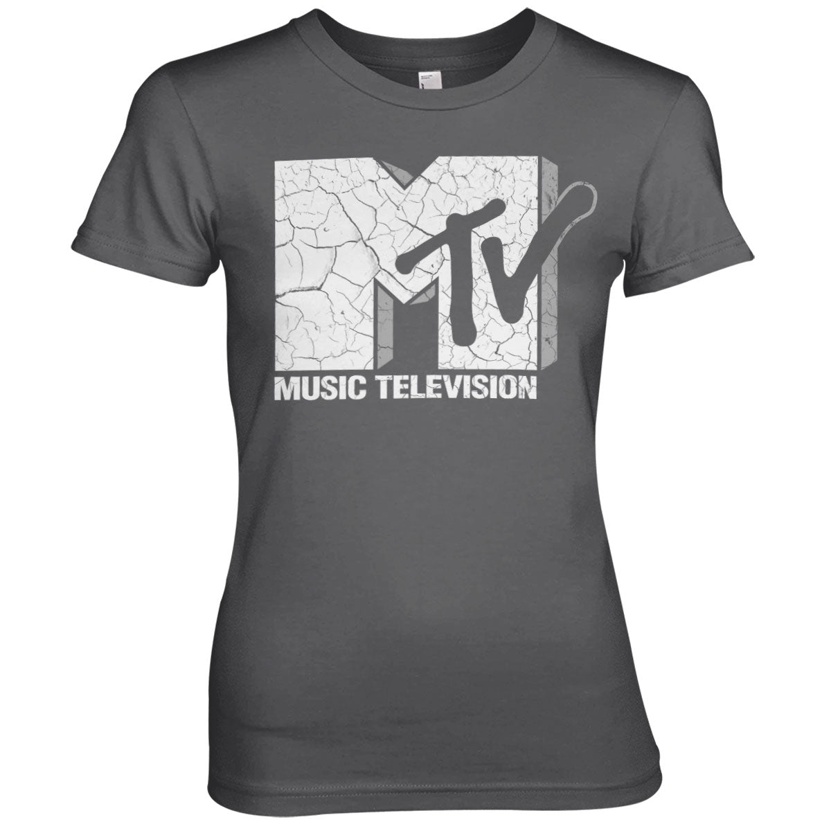 MTV Cracked Logo Girly Tee