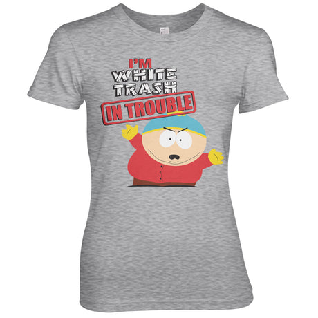 South Park - I'm White Trash In Trouble Girly Tee