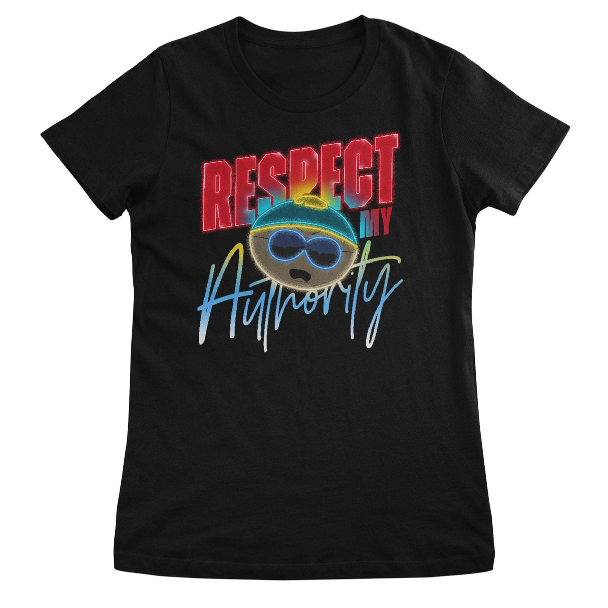 Respect My Authority Neon Sign Girly Tee
