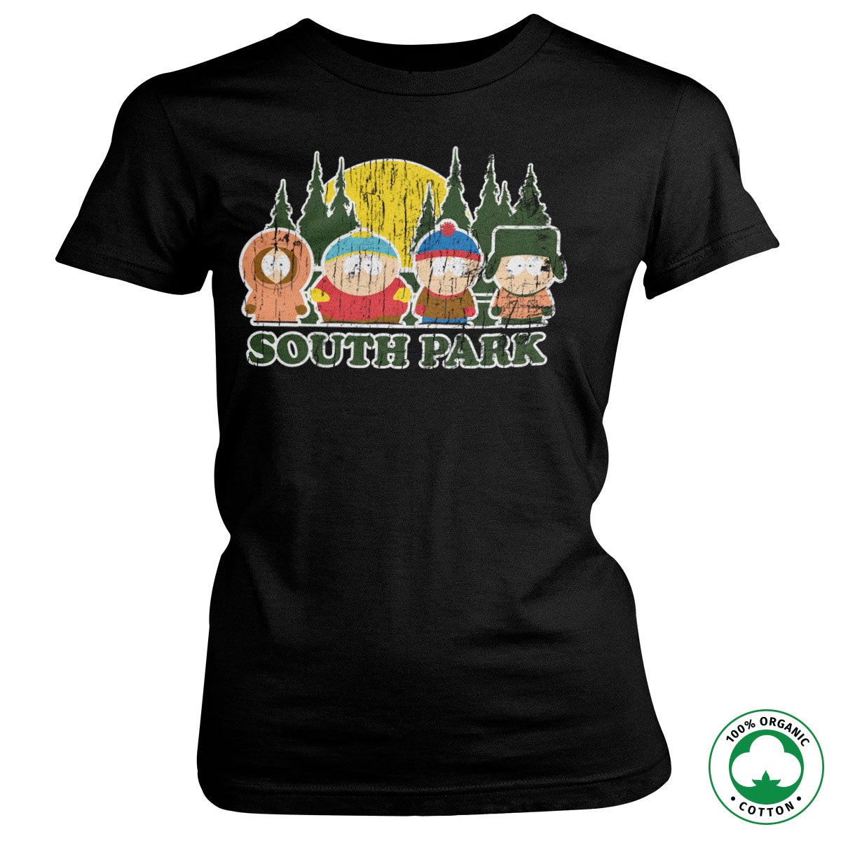 South Park Distressed Organic Girly T-Shirt