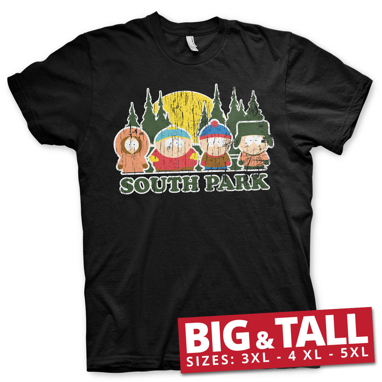 South Park Distressed Big & Tall T-Shirt