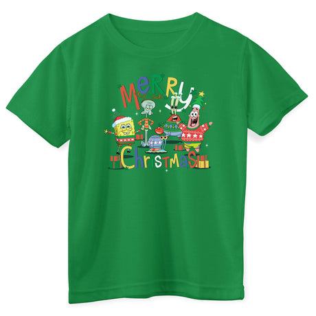 SpongeBob - Merry Christmas Kids Tee