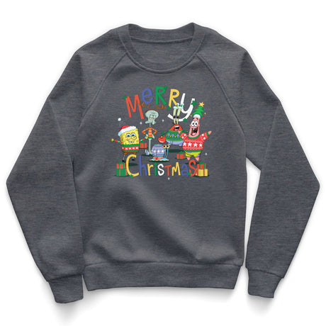 SpongeBob - Merry Christmas Kids Sweatshirt