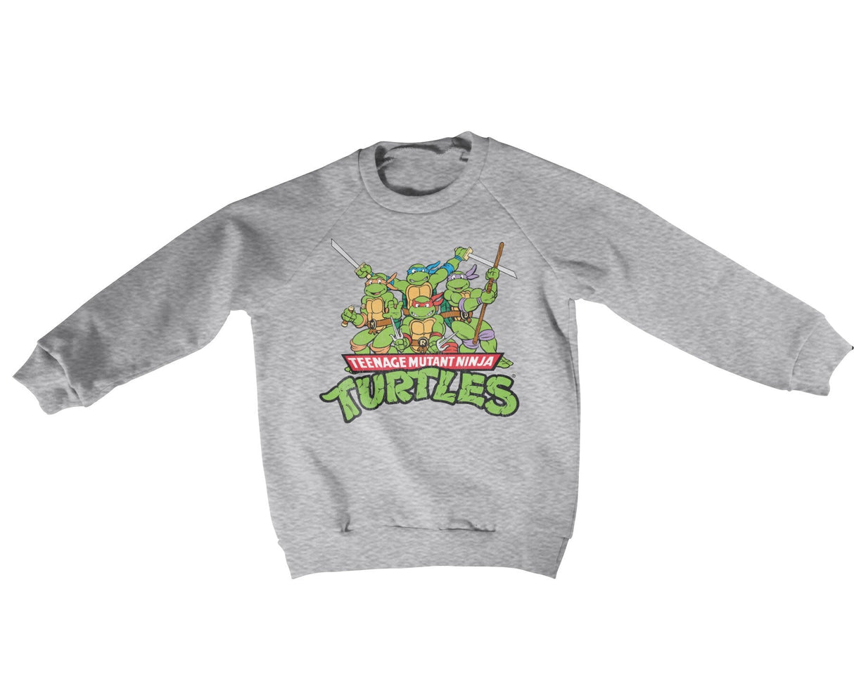 Teeange Mutant Ninja Turtles Distressed Group Kids Sweatshirt