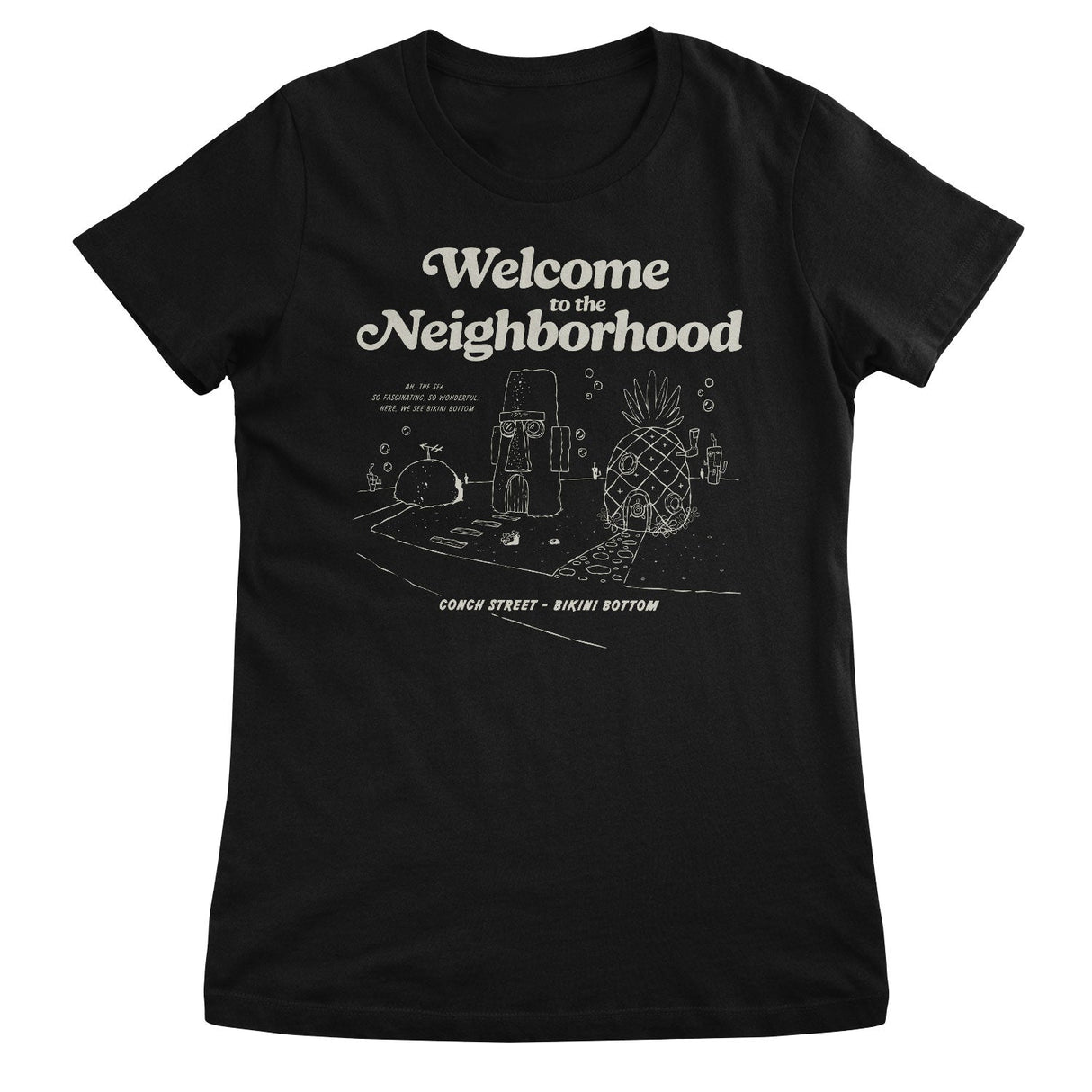 Bikini Bottom - Welcome To The Neighborhood Girly Tee