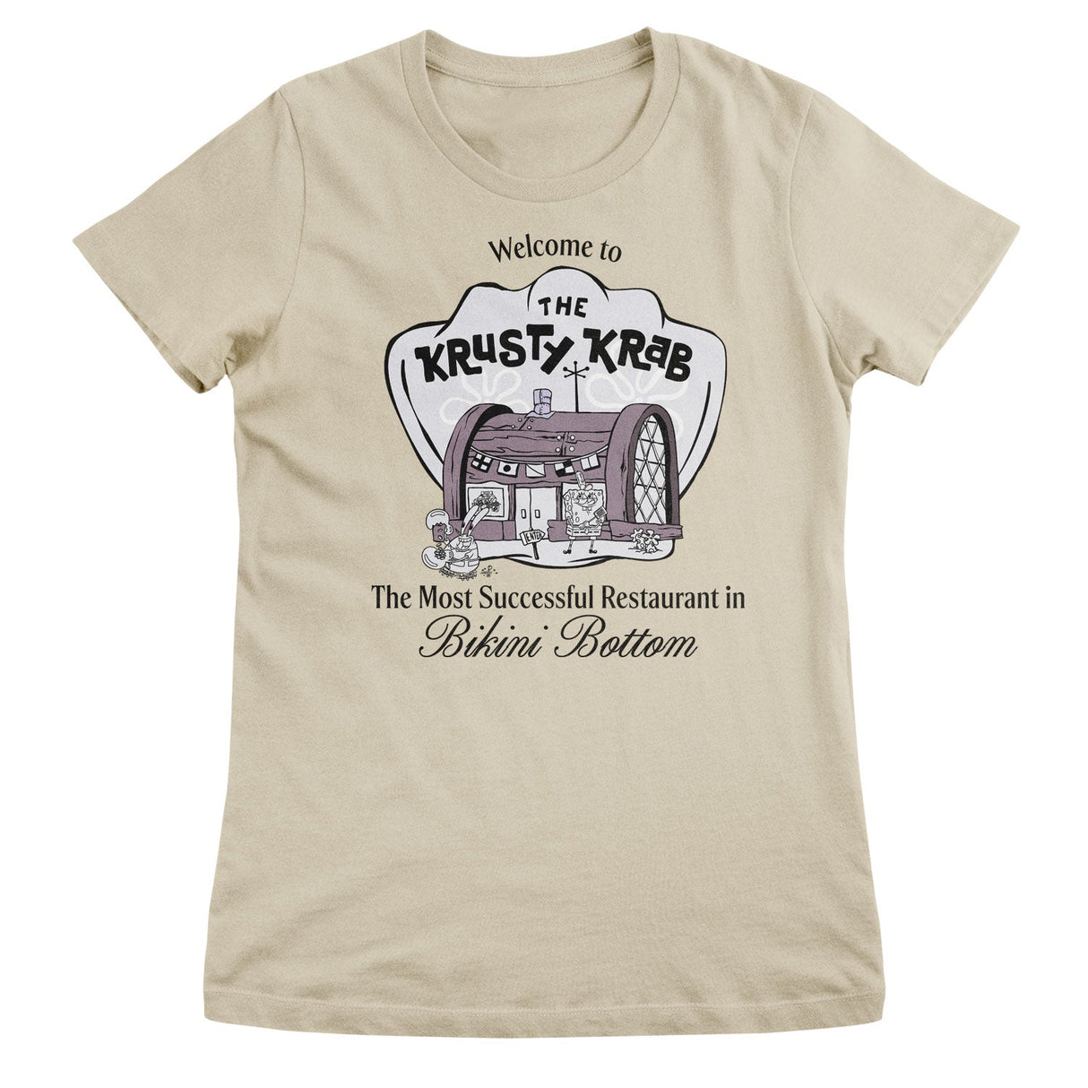 Welcome To The Krusty Krab Girly Tee