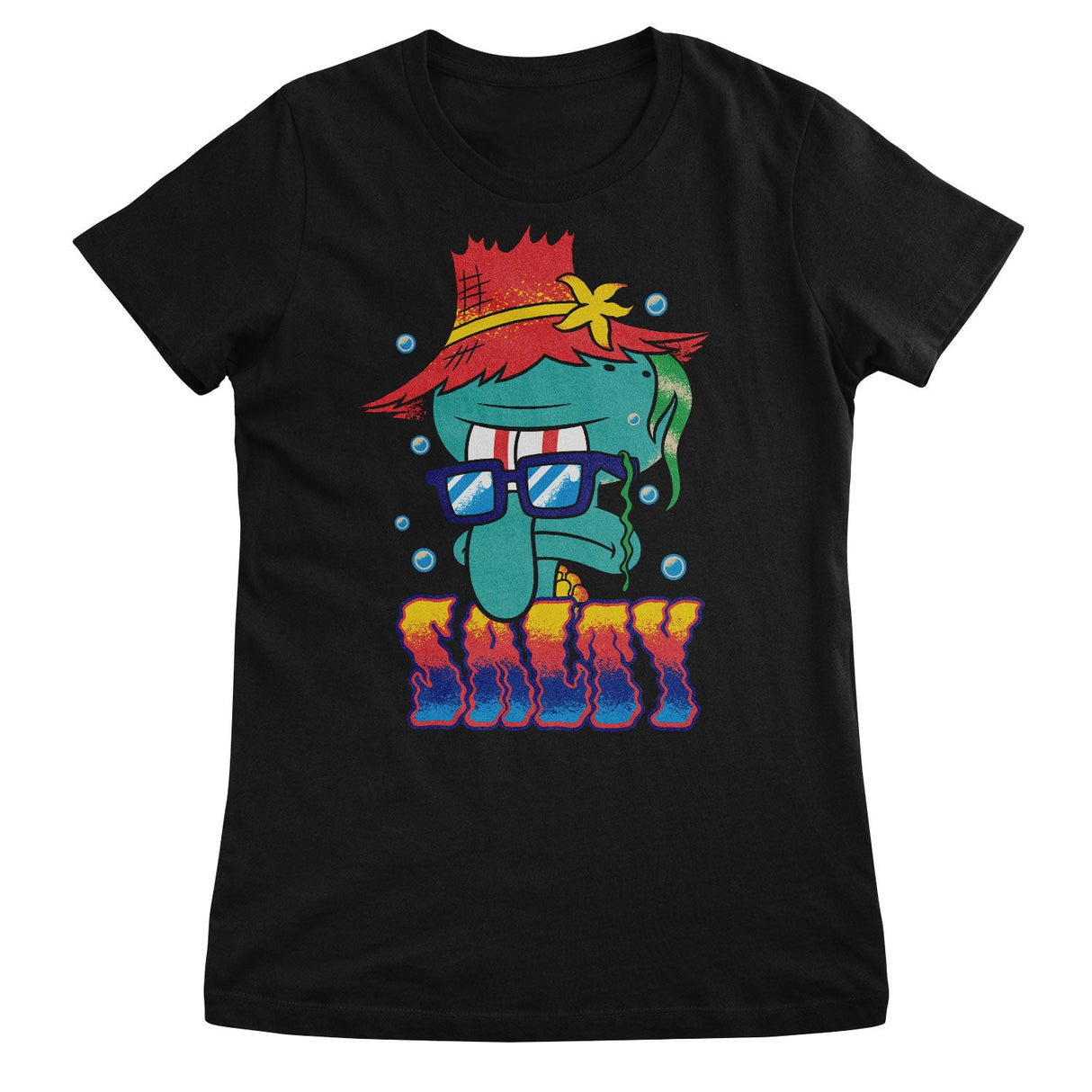 Salty Squidward Girly Tee