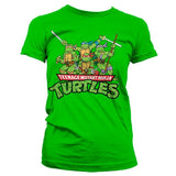 Turtles Distressed Group Girly T-shirt