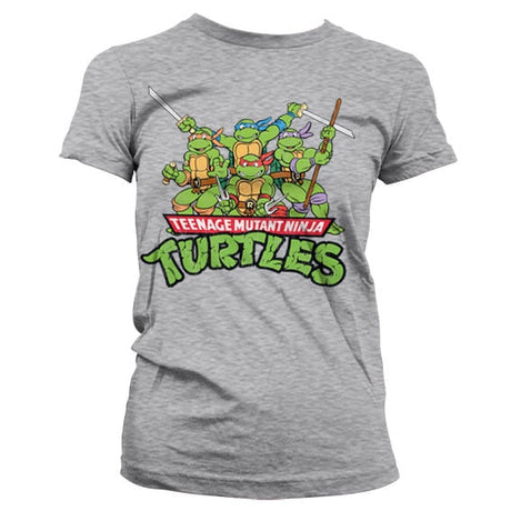 Turtles Distressed Group Girly T-shirt