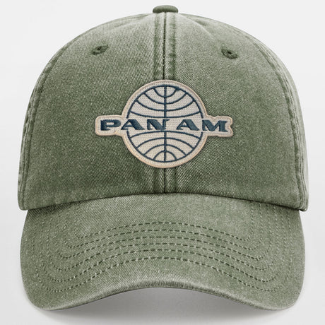 Pan-Am Retro Logo Patch Vintage Low Profile Cap