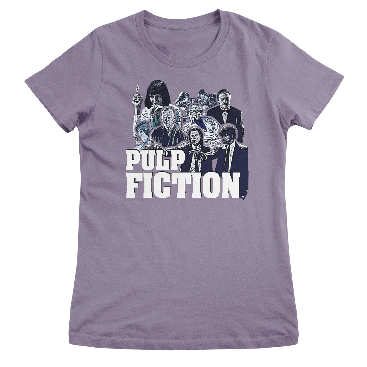 Pulp Fiction Characters Girly Tee