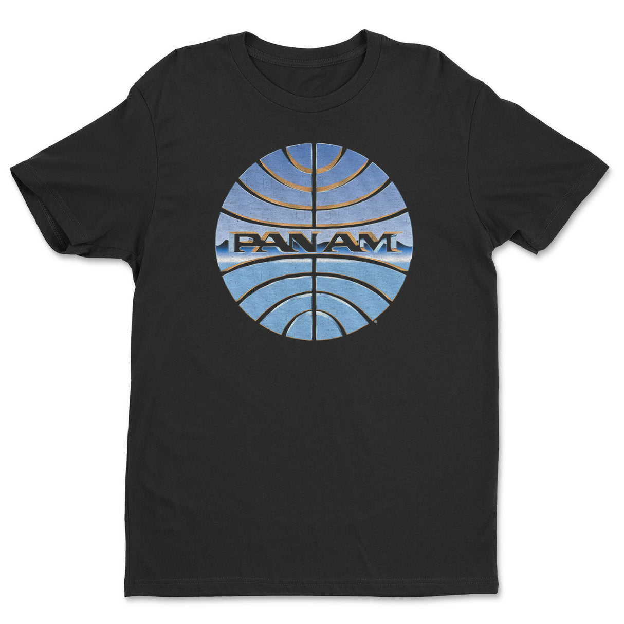 Pan-Am Chromed Globe Logo T-Shirt