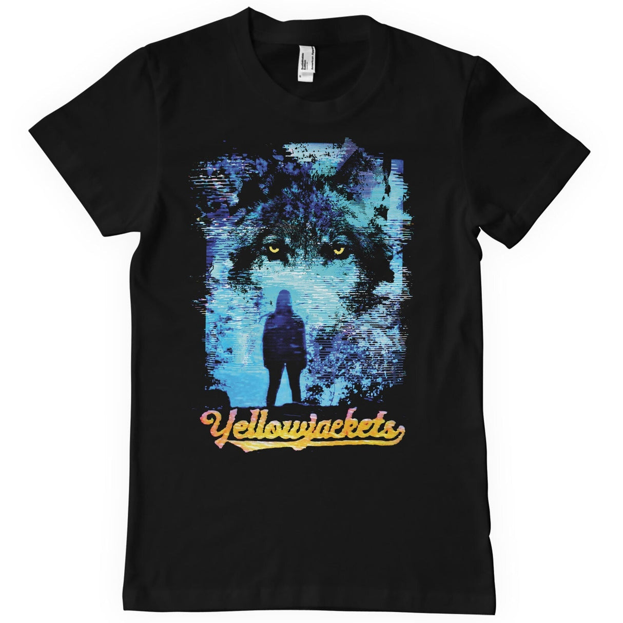 Distressed Yellowjackets Wolf Big & Tall T-Shirt