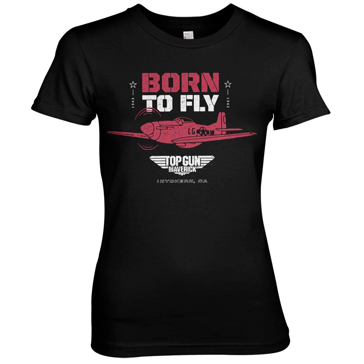 Top Gun - Born To Fly Girly Tee