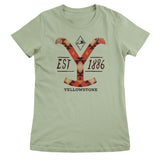 Yellowstone Native Pattern Logo Girly Tee