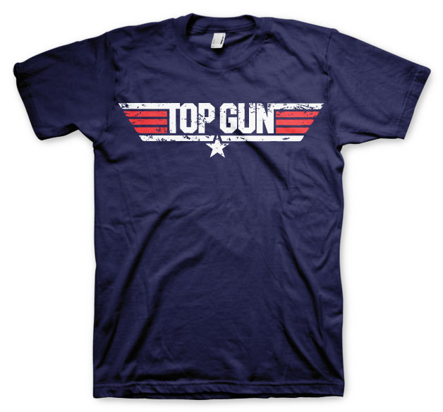 Top Gun Distressed Logo T-Shirt