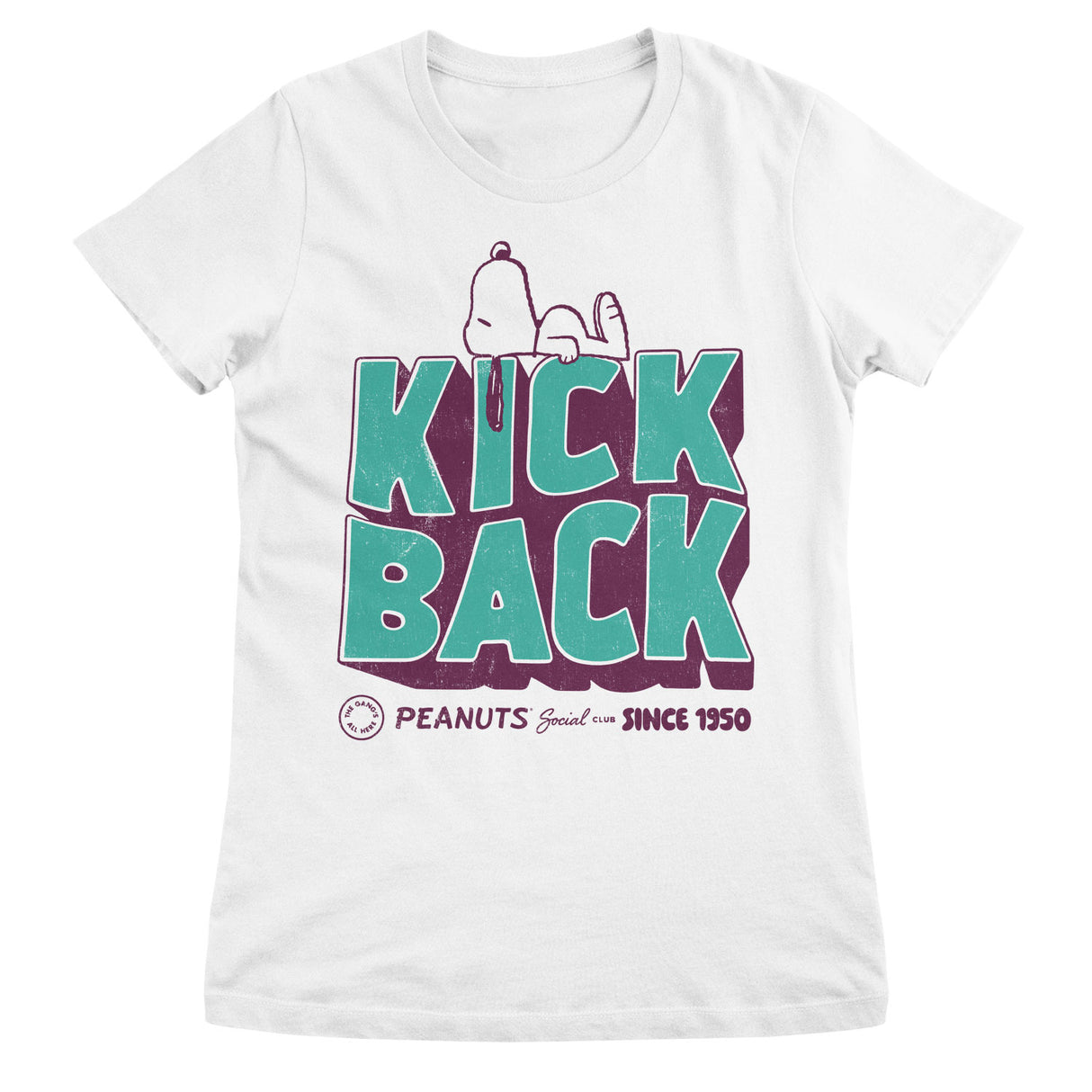 Peanuts - Kick Back Social Club Girly Tee