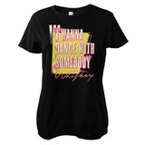 I Wanna Dance With Somebody Washed Girly Tee