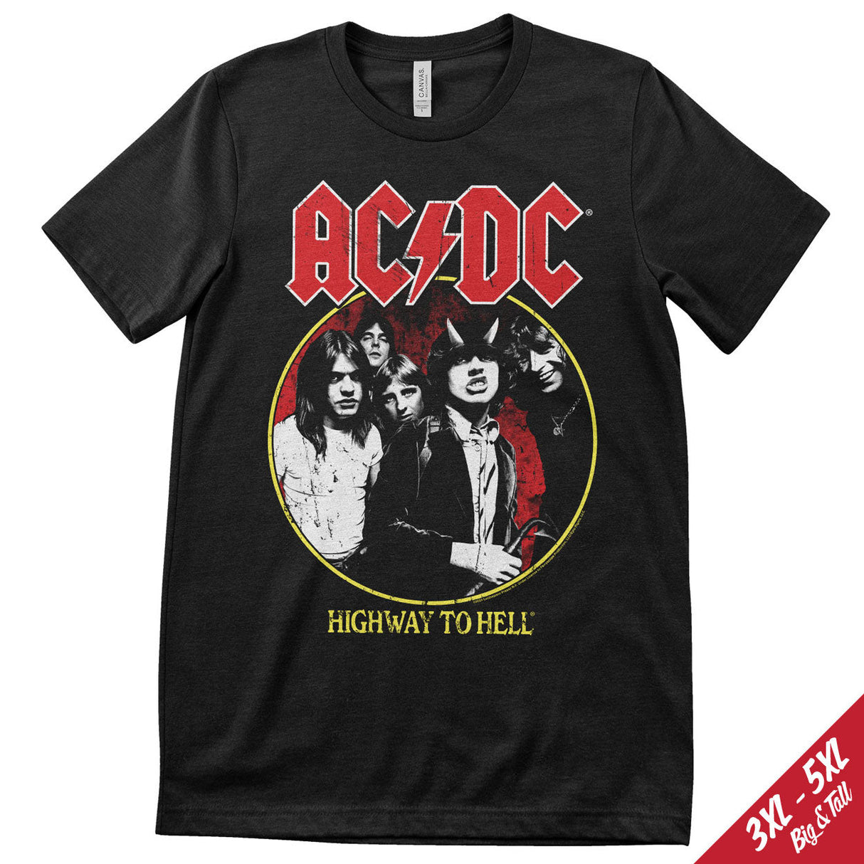 AC/DC - Highway To Hell 1979 Tour Big & Tall T-Shirt