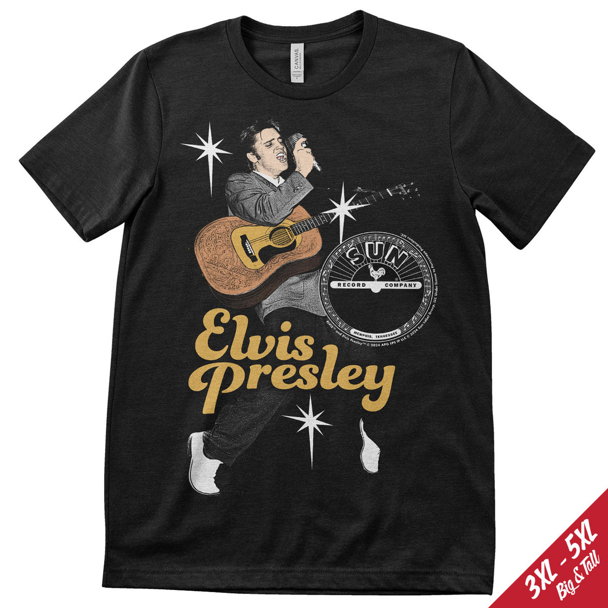 Elvis On Toes Big & Tall T-Shirt