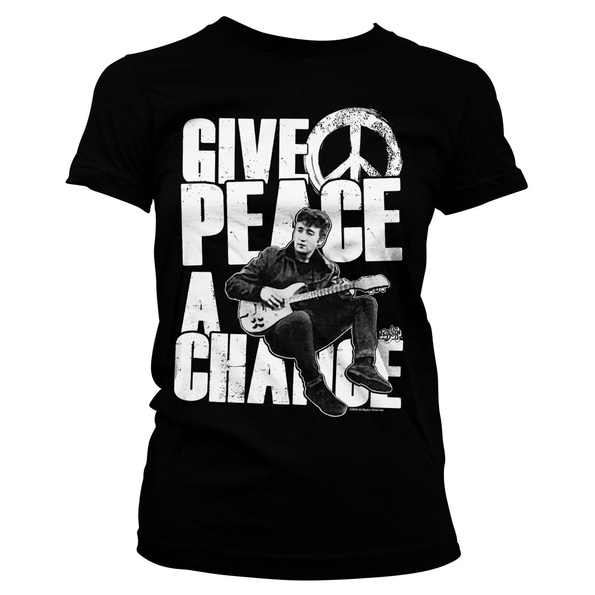 John Lennon - Give Peace A Chance Girly Tee