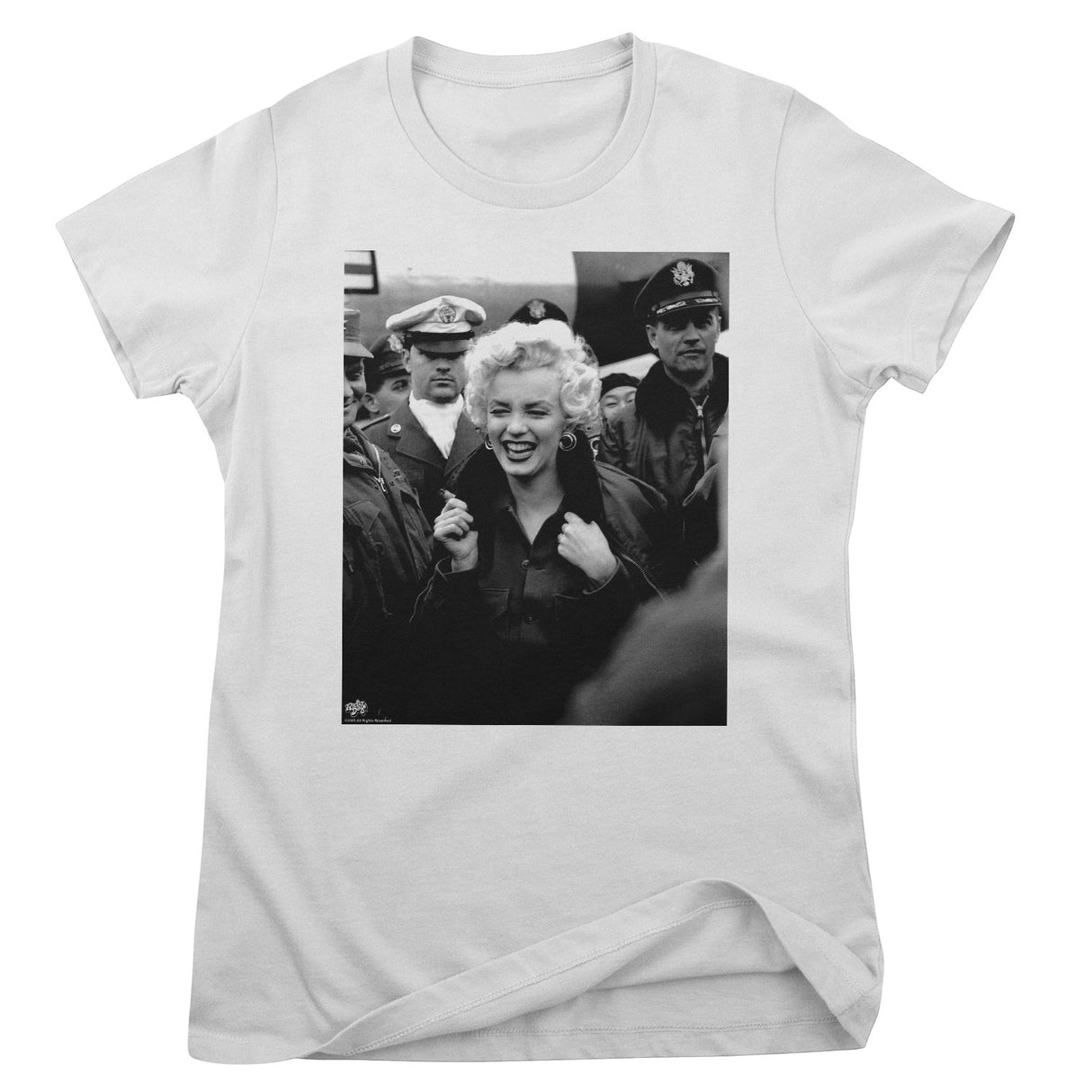 Marilyn Monroe - Smile In The Crowd Photo Girly Tee