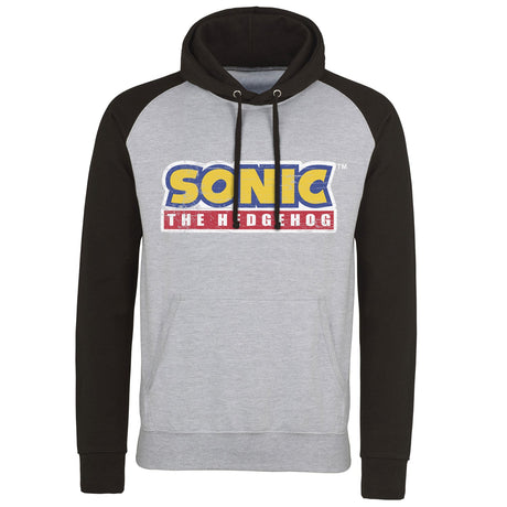 Sonic The Hedgehog Cracked Logo Baseball Hoodie