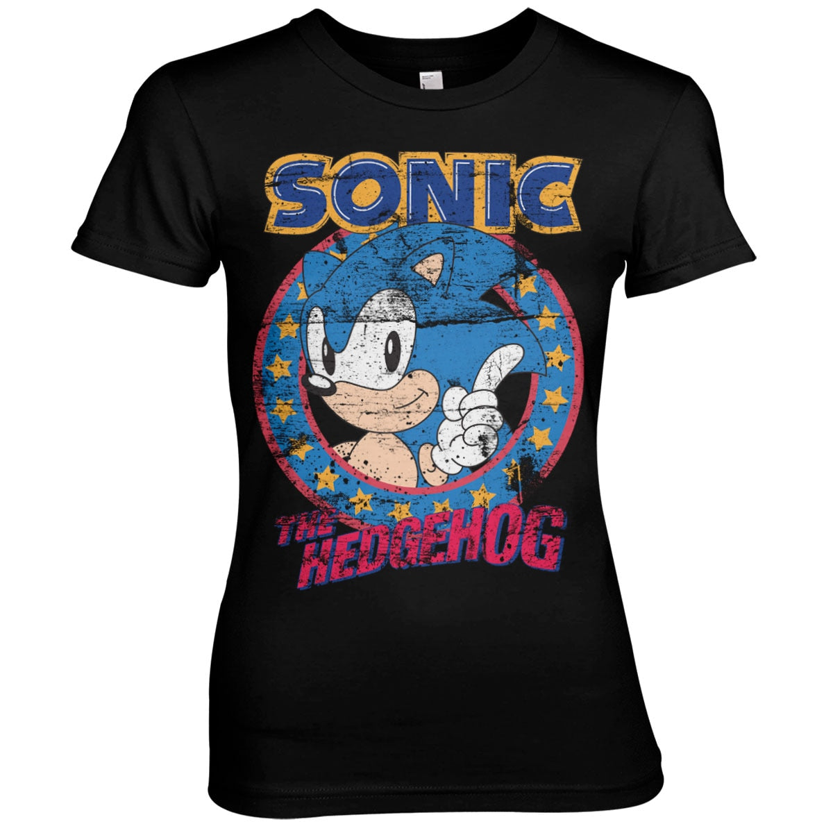 Sonic The Hedgehog Girly Tee