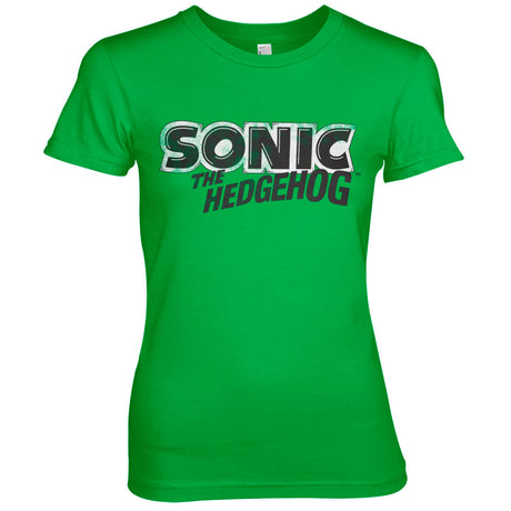 Sonic The Hedgehog Classic Logo Girly Tee