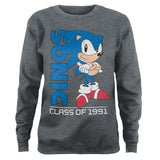 Sonic The Hedgehog - Class Of 1991 Girly Sweatshirt