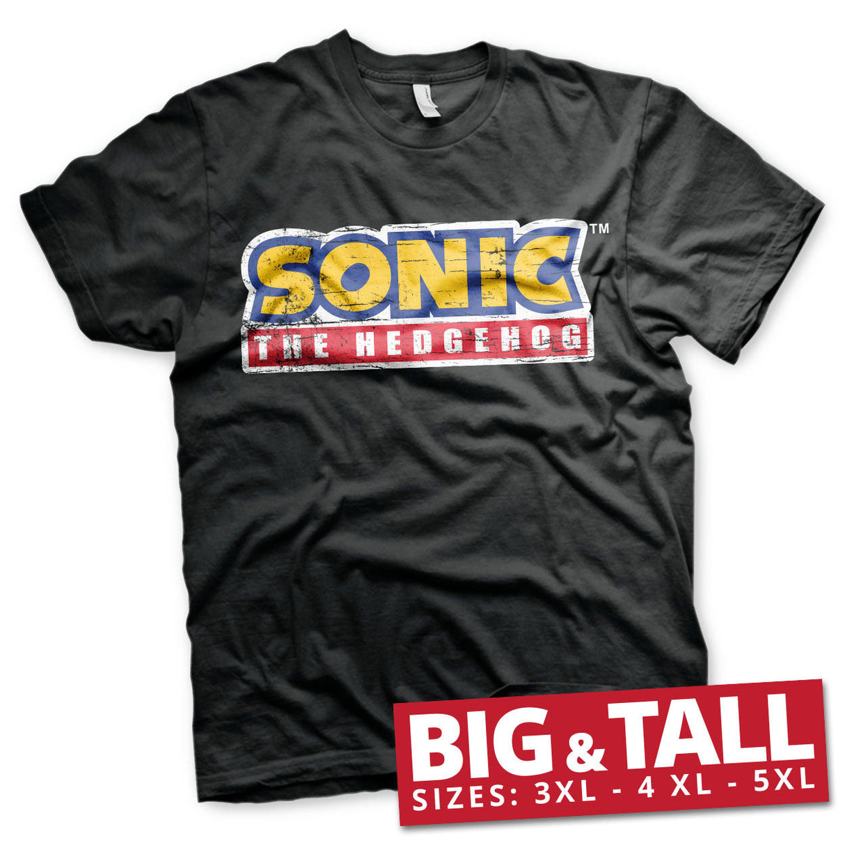 Sonic The Hedgehog Cracked Big & Tall T-Shirt