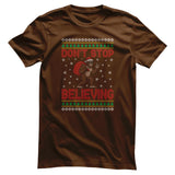 Christmas Bigfoot Pattern Tee