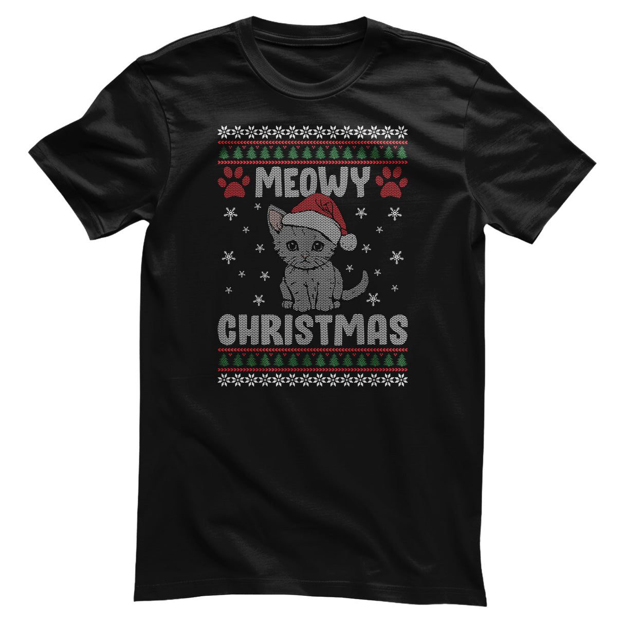 Meowy Christmas Tee