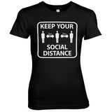 Keep Your Social Distance Girly Tee