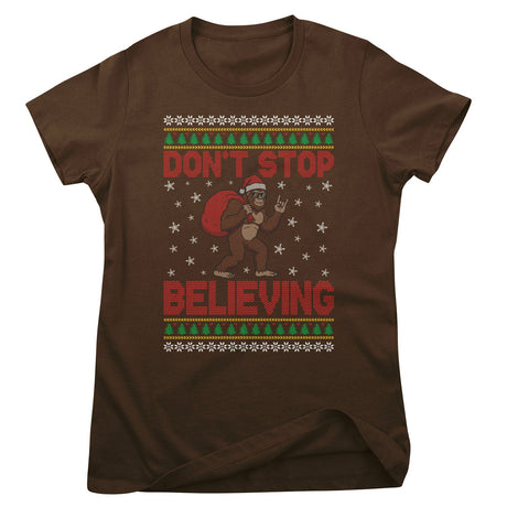 Christmas Bigfoot Pattern Top