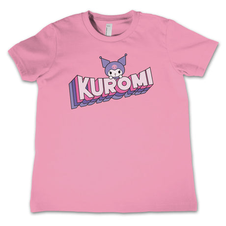 Kuromi Retro Pop Logo Kids Tee