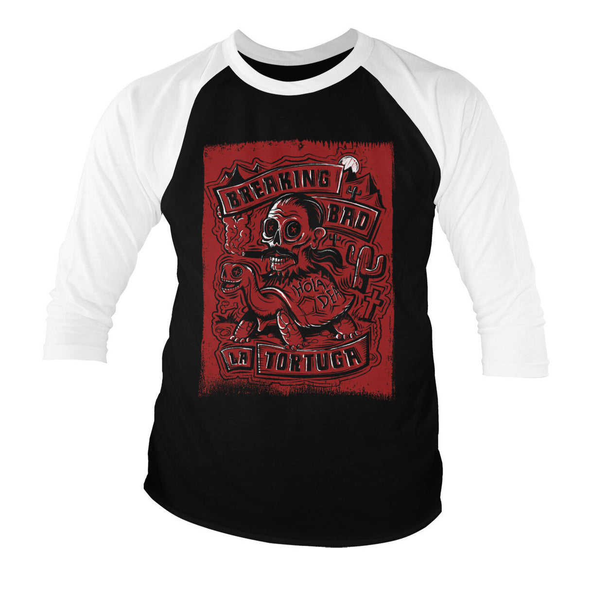 Breaking Bad La Tortuga - Hola Death Baseball Long Sleeve Tee